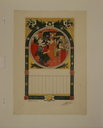 Calendrier 1912 pour les galeries Georges Petit (épreuve b)