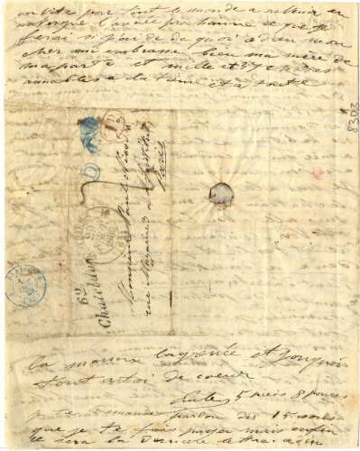 Lettre de Charles-Émile-Hippolyte Lecomte-Vernet à Paul Nicod, 28 octobre 1839