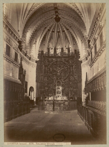 La Cartuja (Burgos). Vista interior del templo