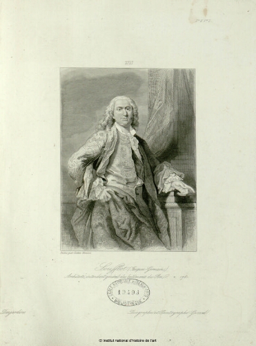 Soufflot (Jacques-Germain), architecte intendant général des Bâtiments du Roi, mort en 1781
