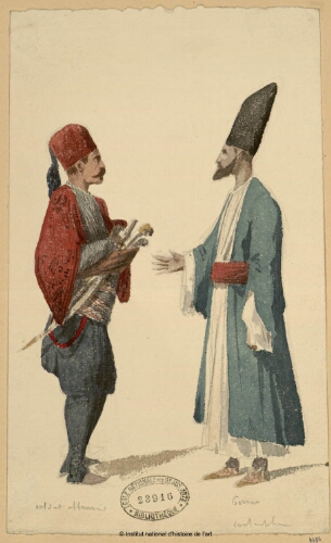 Soldat albanais, persan, Constantinople