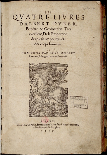 Les Quatre livres d'Albert Dürer