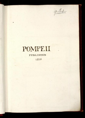 [William Gell. Pompei,... . Tome 1]