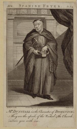 Mr. Dunstall in the character of Dominick, Spanish Fryer, act  4 scene 1