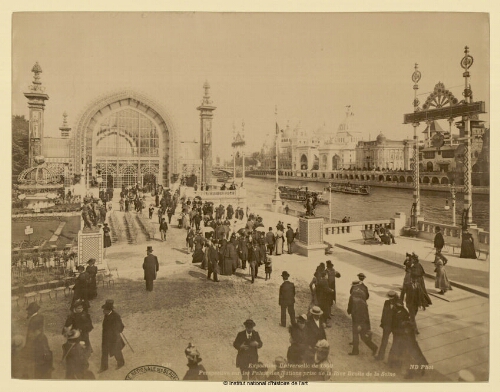 Exposition Universelle de 1900. Perspective sur les Palais des Nations, prise de la Rive Droite de la Seine