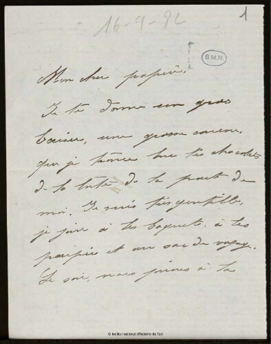 Lettres de Thérèse Meissonier à son père, Jean-Louis-Ernest Meissonier