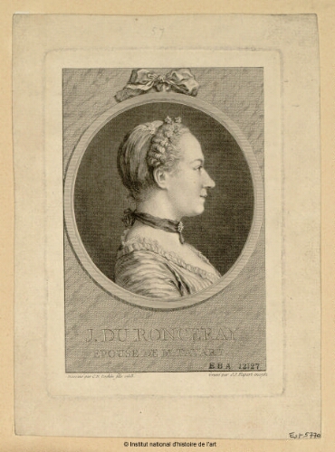 J. Du Ronceray, épouse de M. Favart