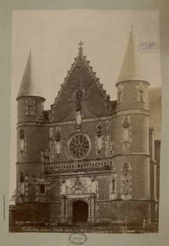 Tilloloy (Somme), Façade ouest (mai 1887)