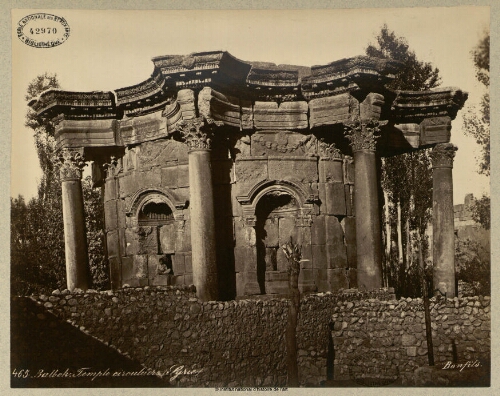Balbeck, temple circulaire. Syrie