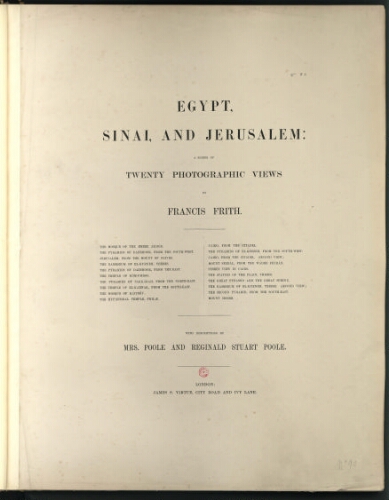 Egypt, Sinai and Jerusalem