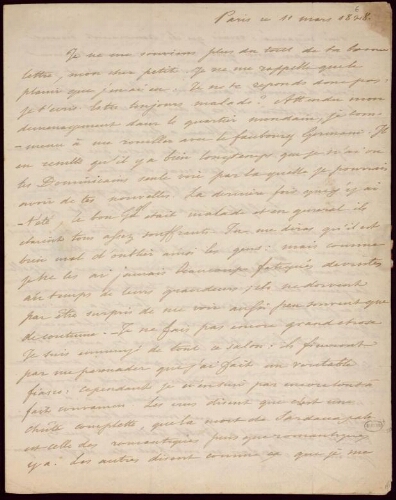 Lettre à Charles Soulier, du 11 mars 1828