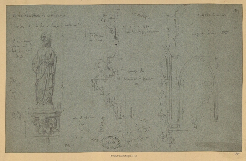 Naples, San Giovanni in Carbonara, Tombeau de Ladislas : 1er étage, figure du bas [...]