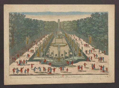 Vue et perspective de la galerie d'Eau de Versailles