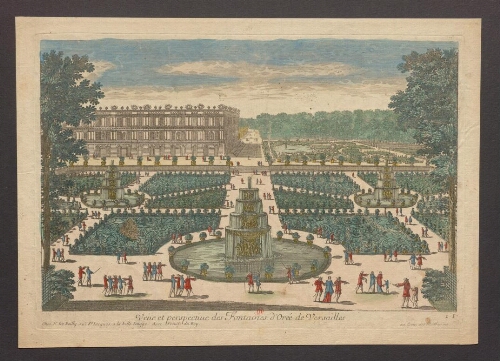 Vue et perspective des Fontaines d'Orée de Versailles
