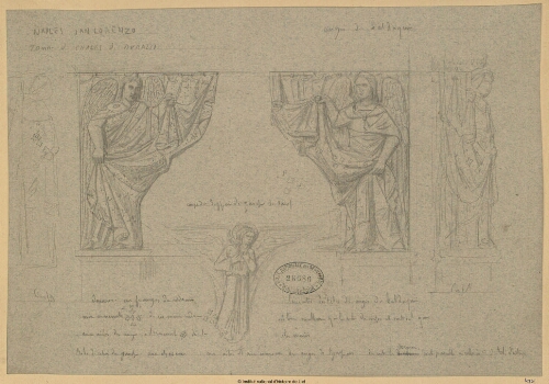 Naples, San Lorenzo, Tombeau de Charles de Durazzo : anges du baldaquin