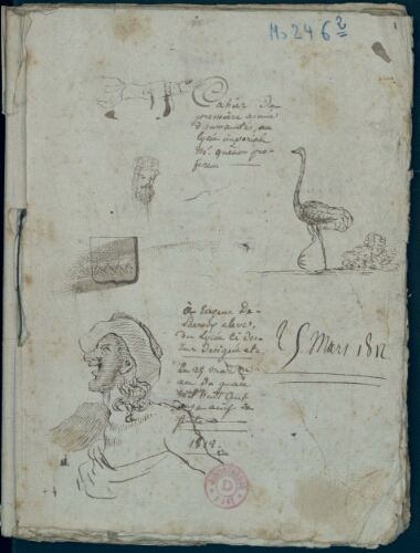 Cahiers de classe (1811-1815) : 2ème cahier