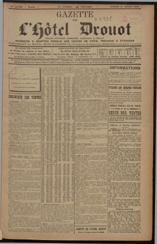 Gazette de l'Hôtel Drouot. 44 : 1926