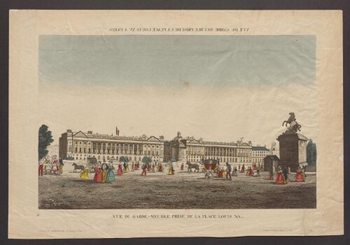 Vue du garde-meuble prise de la place Louis XV