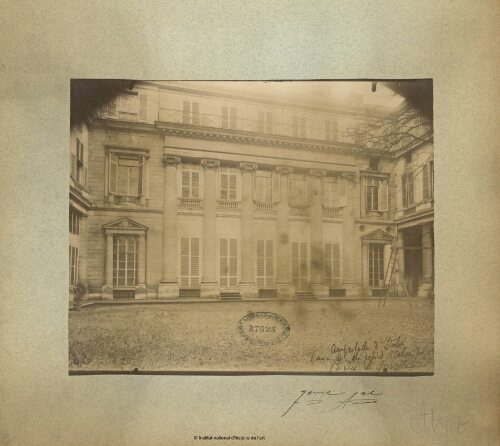 [Paris], Ambassade d'Italie (ancien Hôtel du Président Talon), 73 Rue de Grenelle