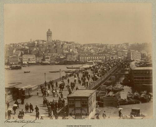 Le pont de Galata, Constantinople