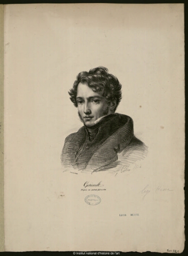 Géricault, d'après un portrait fait en 1816