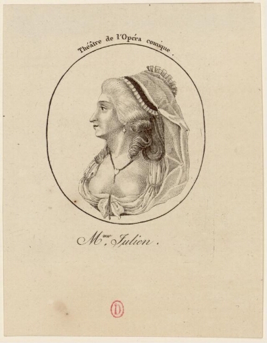 Mme Julien, Théâtre de l'Opéra comique