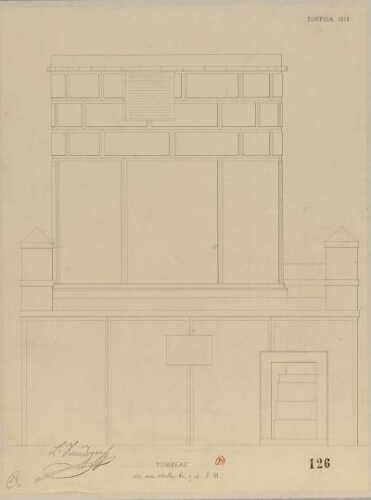 Pompeia 1828, tombeau