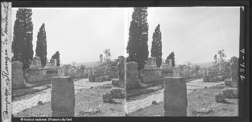 Pompei. Rangée de tombeaux
