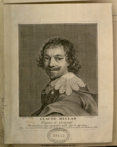 Claude Mellan, peintre et graveur, mort à Paris, le 9 septembre 1688, âgé de 44 ans