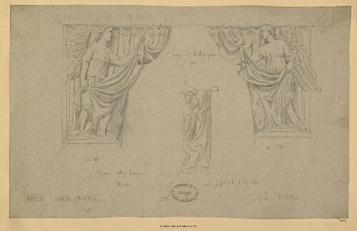 Naples, Santa Chiara, Tombeau de Robert : anges du baldaquin