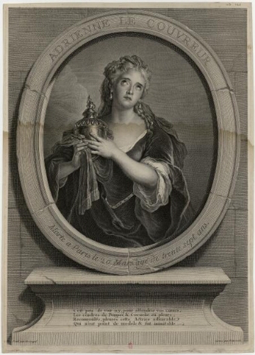Adrienne Le Couvreur, morte à Paris, le 25 mars 1730, âgée de 37 ans