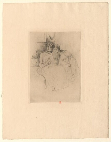 [Portrait de Morizot (Berthe) et sa fille]