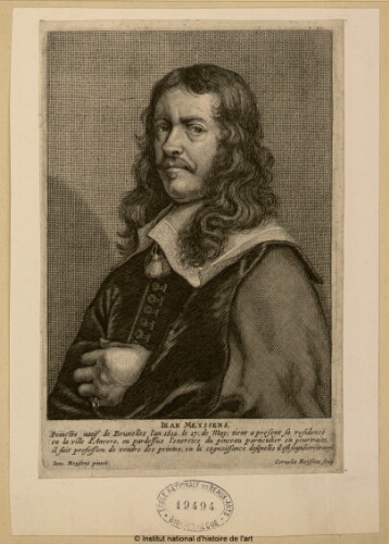 Jean Meyssens, peinctre natif de Bruxelles, l'an 1612, le 17 de may [...]