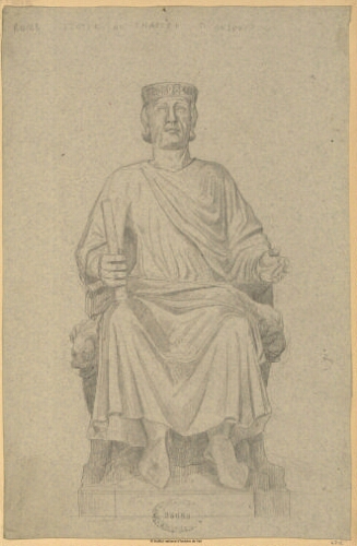 Rome, Statue de Charles d'Anjou [: ensemble]