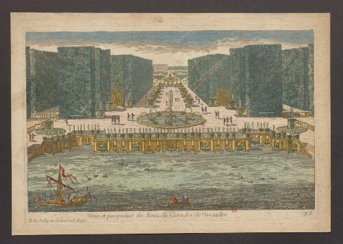 Vue et perspective des Nouvelle cascades de Versailles