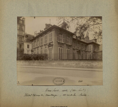Vieux Paris, Hôtel Thiroux de Montsange, 111 Rue de la Boétie