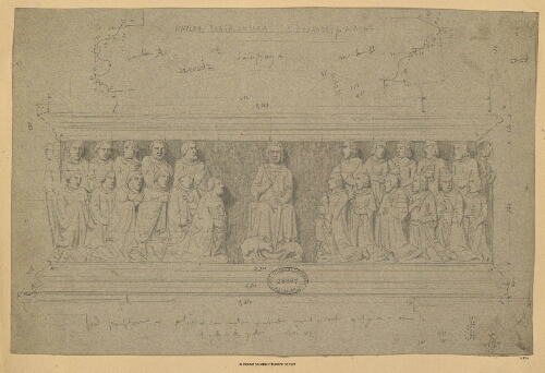 Naples, Santa Chiara, Tombeau de Charles, fils de Robert : sarcophage