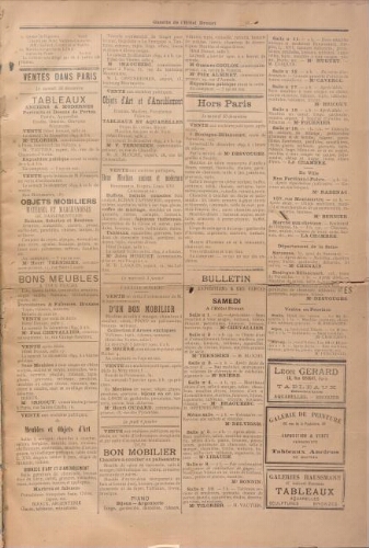 Gazette de l'Hôtel Drouot. 20 : 1900