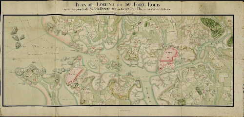 Plan de Lorient et du Port-Louis