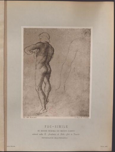[Fac-simile dei disegni originali dei maestri classici esistenti nella R. Academia di Belle Arti in Venezia. Tome 3]