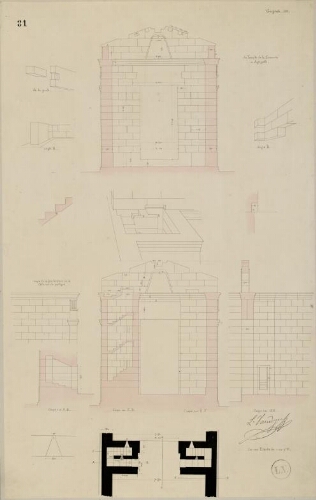 Girgenti 1828, du Temple de la Concorde à Agrigente