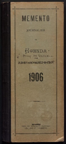 Henry de Groux. Journal 1906