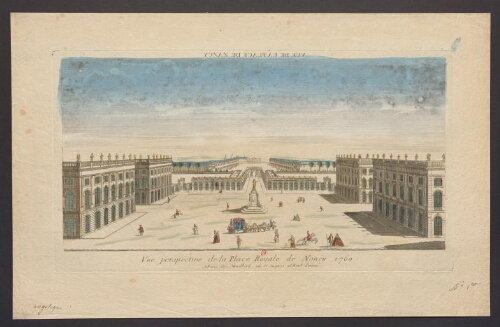 Vue perspective de la place royale de Nancy 1760