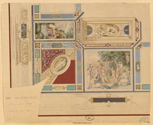 Rome, Casin du pape Jules III, peint par Frédéric Zuccari [plafond]