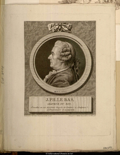 J. Ph. Le Bas, graveur du Roi, conseiller en son Académie Royale de Peinture et Sculpture, et pensionnaire de Sa Majesté