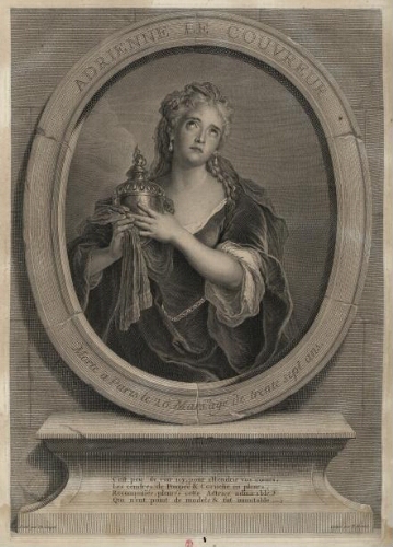 Adrienne Le Couvreur, morte à Paris, le 25 mars 1730, âgée de 37 ans