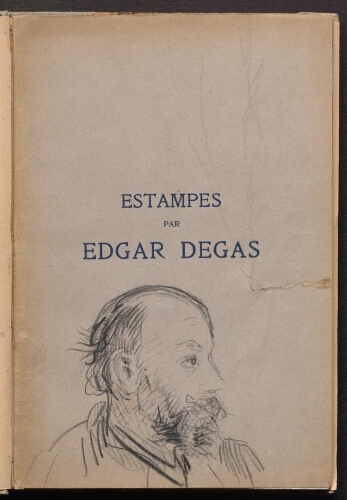 Estampes par Edgar Degas : [vente des 22 et 23 novembre 1918]