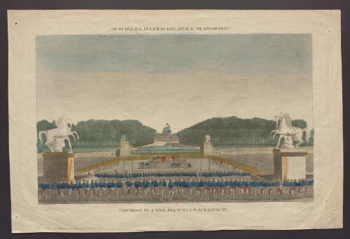 Cérémonie du 4 avril 1814 sur la place Louis XV