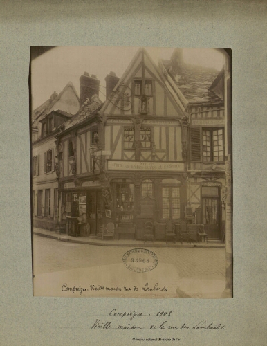 Compiègne (1908), vieille maison de la Rue des Lombards