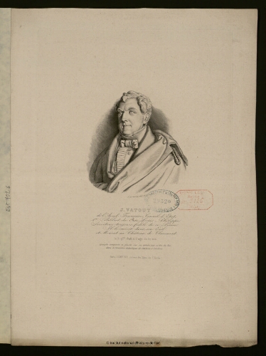J. Vatout, de l'Académie Française, Conseil d'Etat, 1er bibliothécaire du Roi Louis Philippe [...]